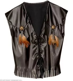 Widmann Western Vest Leather Look sukni Costume (Cowboys/Indians), xl, Multicoloured SA-4349G - Stroje karnawałowe - miniaturka - grafika 1
