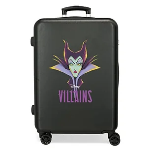 Disney Villains Malefica Walizka średniej wielkości Czarny 46x65x23 cms Sztywne zapięcie z boku 56L 3 kg 4 koła Podwójne, czarny, Talla única, średnia walizka - Walizki - miniaturka - grafika 1