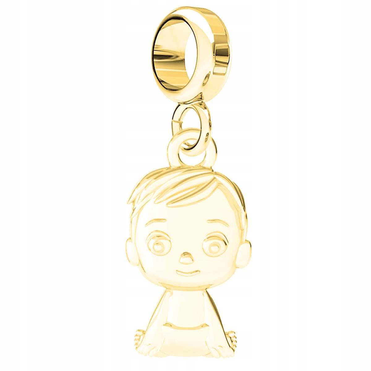 Charms Złoty Chłopczyk Chłopiec Family Rodzina Dziecko Syn SREBRO 925