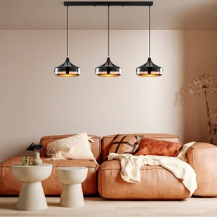 Lampa wisząca Yildo Opviq, możliwość ściemniania, czarny, salon / jadalnia, metal, nowoczesny - Lampy sufitowe - miniaturka - grafika 1