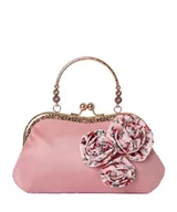 Torebki damskie - Joe Browns Damska kopertówka z kwiatowym gorsetem, vintage, metalowa rama, różowa, różowy - miniaturka - grafika 1