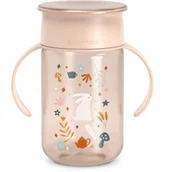 Kubki dla dzieci - SUAVINEX - 402790-KUBEK TRENINGOWY 360* 340ML/NIEKAPEK/12M+/RÓŻOWY/WONDERLAND - miniaturka - grafika 1