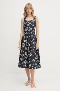 Karl Lagerfeld sukienka jeansowa kolor granatowy midi rozkloszowana A3W13004 - Sukienki Karl Lagerfeld sukienka jeansowa kolor granatowy midi rozkloszowana A3W13004 - Sukienki - miniaturka - grafika 1