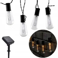 Girlandy - Girlanda Solarna Ogrodowa 20LED Żarówki Lampki - miniaturka - grafika 1