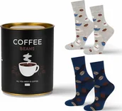 Skarpety termoaktywne - Soxo Zestaw 2x skarpetki męskie damskie kawa w puszce idealna na prezent 4045 - miniaturka - grafika 1