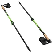 Kije trekkingowe - Kijki do nordic walking NILS NW8611 (93 - 125 cm) Czarno-zielony - miniaturka - grafika 1