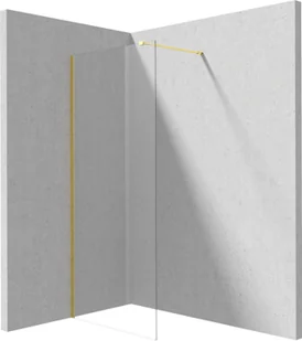 Deante Ścianka prysznicowa walk-in 70 cm Prizma złoty KTJ_Z37P - Ścianki i drzwi prysznicowe - miniaturka - grafika 1