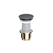 Korki do umywalek - Excellent Korek klik-klak umywalkowo-bidetowy, złoty połysk, grafit mat - miniaturka - grafika 1