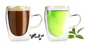 Szklanki - SZKLANKI TERMICZNE DO KAWY HERBATY ZESTAW 300ml - miniaturka - grafika 1