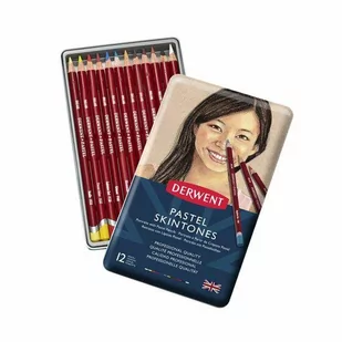 Derwent derwent Pastel trzpienie Skin Tones kreślarski 12 szt. odcienie skóry 2300563 - Przybory szkolne - miniaturka - grafika 1