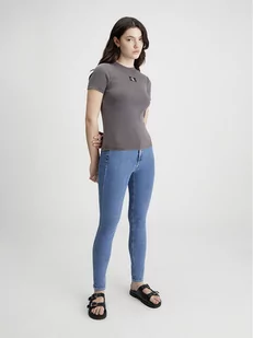 Calvin Klein Dżinsy - Skinny fit - w kolorze błękitnym - Spodenki damskie - miniaturka - grafika 1