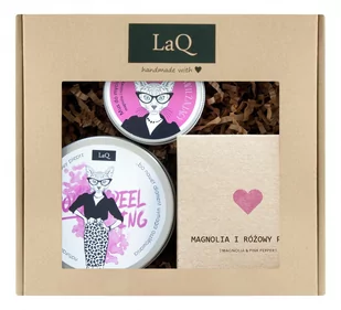 LaQ Zestaw prezentowy dla kobiet Kicia (scrub do ciała 200ml+masło do ciała 200ml+mus do ciała 100ml) 1op. 130615 - Zestawy kosmetyków damskich - miniaturka - grafika 1