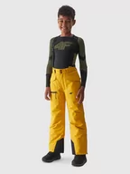 Spodnie narciarskie - Spodnie narciarskie 4F Jr 4FJAW23TFTRM360 (kolor Żółty) - miniaturka - grafika 1