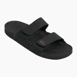 Klapki męskie Quiksilver Rivi Leather Double Adjust - Klapki i japonki męskie - miniaturka - grafika 1