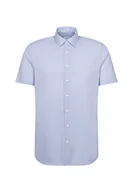 Koszule męskie - Seidensticker Męska koszula formalna Herren Business Hemd Slim Fit, Niebieski (Hellblau 10), 41 - miniaturka - grafika 1