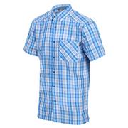 Koszule męskie - Regatta Męska Koszula Mindano VI Niebieska w Krate, Rozmiar: XL - miniaturka - grafika 1