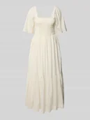 Sukienki - Długa sukienka z marszczonymi detalami model ‘DORA’ - miniaturka - grafika 1