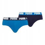 Majtki męskie - Puma Majtki Męskie Slipy Brief 2P Granatowe/Niebieskie R.M - miniaturka - grafika 1