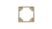 Klawisze i ramki - Karlik Ramka pośrednia MINI 29MRP-1 złoty 29MRP-1 - miniaturka - grafika 1