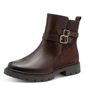Kozaki damskie - TAMARIS Damskie buty Comfort Boot Flat Półdługie kozaki, Mocca, rozmiar 39 EU, Mocca, 39 EU - miniaturka - grafika 1