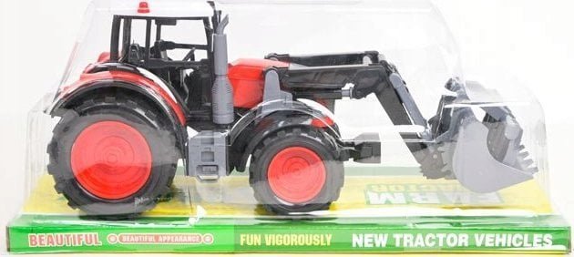 Tupiko Traktor czerwony z łyżką 666-216B 14381