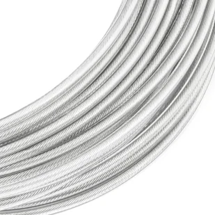 Lina Linka Stalowa NIERDZEWNA INOX Kwasoodporna PCV 1/1,5mm 7x7 100m LINKA - Żeglarstwo - miniaturka - grafika 1