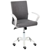 Fotele i krzesła biurowe - Beliani Krzesło biurowe MODRA Ciemnoszary - miniaturka - grafika 1