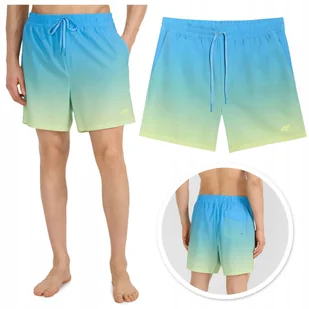 KĄPIELÓWKI szorty plażowe KRÓTKIE SPODENKI męskie 4F z siateczką XL - Spodenki męskie - miniaturka - grafika 1