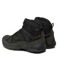 Buty trekkingowe męskie - Trekkingi Keen Circadia Mid Wp 1027841 Czarny - miniaturka - grafika 1