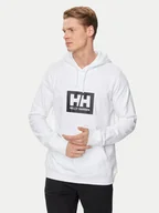 Bluzy męskie - Helly Hansen Bluza Hh Box Hoodie 53289 Biały Regular Fit - miniaturka - grafika 1