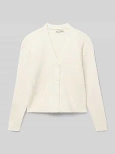 Kurtka z dzianiny o kroju regular fit z mieszanki wiskozy model ‘MANDY’ - Swetry dla dziewczynek - miniaturka - grafika 1