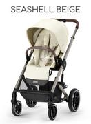 Wózki dziecięce - CYBEX BALIOS S LUX TAUPE FRAME Seashell Beige - miniaturka - grafika 1