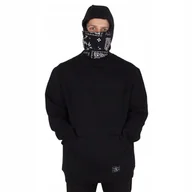 Bluzy męskie - Bluza DC RECON z kapturem i maską czarna skate L - miniaturka - grafika 1