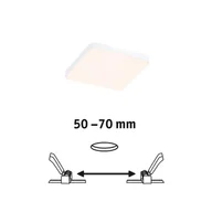 Oprawy, klosze i abażury - Paulmann Veluna Edge LED IP44 3 000 K 9x9cm - miniaturka - grafika 1