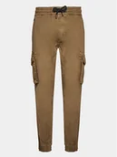 Spodnie męskie - Alpha Industries Joggery Twill 116202 Beżowy Regular Fit - miniaturka - grafika 1