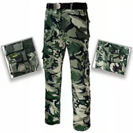 Spodnie męskie - Spodnie Bojówki Funkcyjne Wojskowe Taktyczne Moro podwójne szwy Tramp - miniaturka - grafika 1