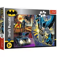 Puzzle - Trefl Puzzle 100 Nieustraszony Batman - miniaturka - grafika 1