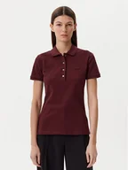Koszulki i topy damskie - Lacoste Polo PF5462 Bordowy Slim Fit - miniaturka - grafika 1