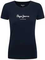 Koszulki i topy damskie - Pepe Jeans Koszulka damska New Virginia Ss N, Niebieski (Dulwich), S - miniaturka - grafika 1