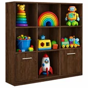 Półki i regały dla dzieci - Brązowy regał na zabawki dla dziecka K0-S87 - miniaturka - grafika 1