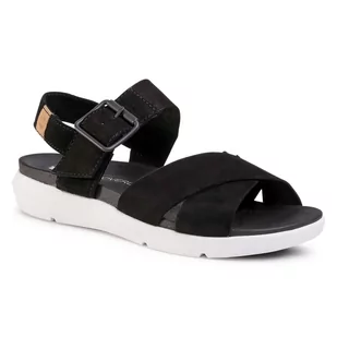 Timberland Sandały Wilesport Lthr Sandal TB0A27T60151 Black Nubuck - Sandały damskie - miniaturka - grafika 1