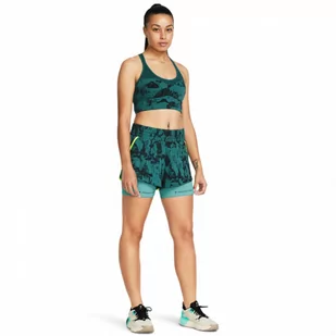 Damskie spodenki treningowe Under Armour Project Rock Flex St Pt - zielone - UNDER ARMOUR - Spodnie sportowe damskie - miniaturka - grafika 1