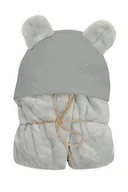 Koce i narzuty dla dzieci - MATEX Kocyk KOALA MUSLIN z kapturkiem 95x95 cm [TB0444_02] - miniaturka - grafika 1