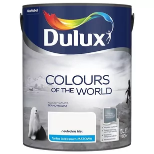 Farba Kolory Świata Neutralna Biel 5L  Dulux - Farby wewnętrzne - miniaturka - grafika 1