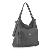 Plecaki - Plecak torebka 2w1 BETLEWSKI TWB-DOL-17 c. szary - miniaturka - grafika 1