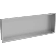Półki łazienkowe - Mexen X-Wall-R półka wnękowa z kołnierzem 90 x 30 cm, inox - miniaturka - grafika 1