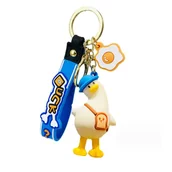 Breloki - Brelok do kluczy kaczka w kapeluszu BRL302 - miniaturka - grafika 1
