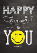 Kartki okolicznościowe i zaproszenia - BSB BSB Kartka z życzeniami kartka urodzinowa format A4 ""Happy Birthday" Smiley", 510793-2 510793-2 - miniaturka - grafika 1