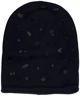 s.Oliver Junior Girl's 403.12.208.25.272.2117259 Czapka, Dark Blue floral p, 51 - Czapki dla dzieci - miniaturka - grafika 1