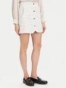 Spódnice - Morgan Spódnica mini 252-JGABY Beżowy Slim Fit - miniaturka - grafika 1